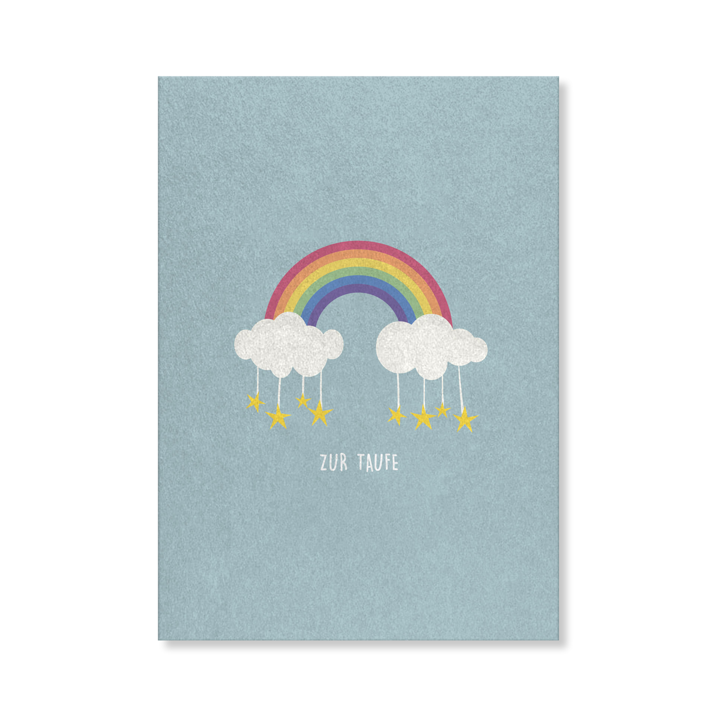 Naturbedacht Postkarte Taufe Regenbogen Nr. 84