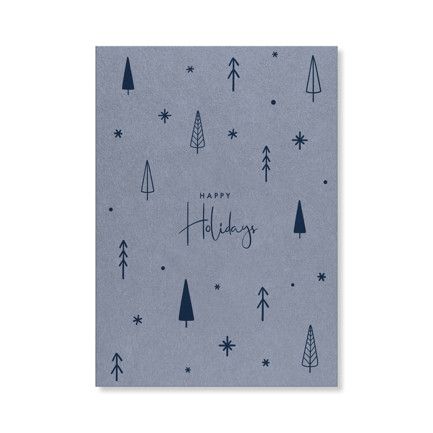 Naturbedacht Postkarte Weihnachten Tannenbäume Nr. 57