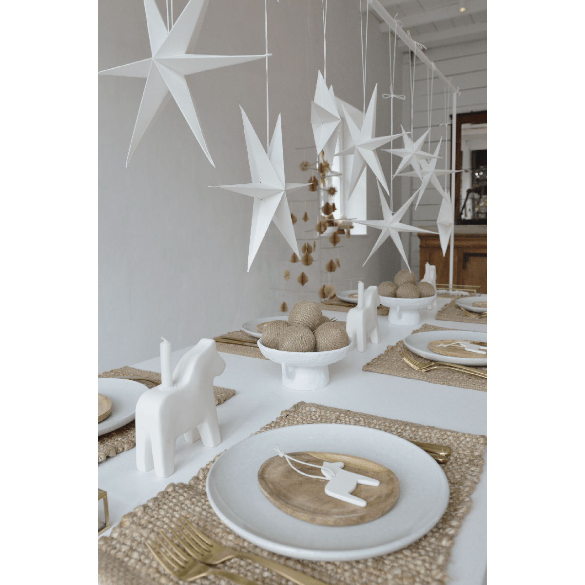 Noordliving Weihnachtsstern 2er-Set weiß