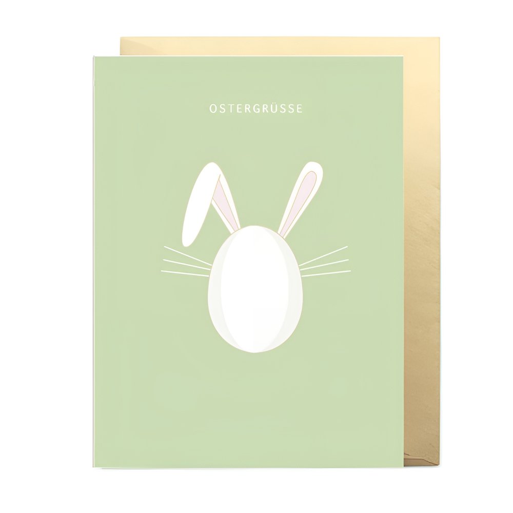 not the girl who misses much 3D Klappkarte Osterhase