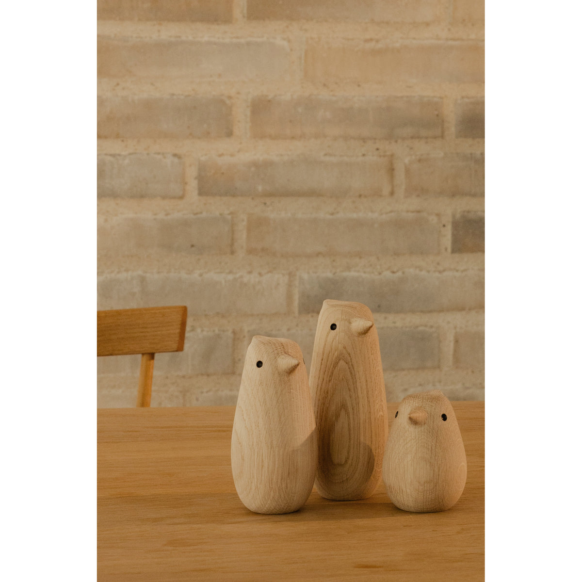 Novoform Design Dekofigur Baby Singvogel Eiche natur