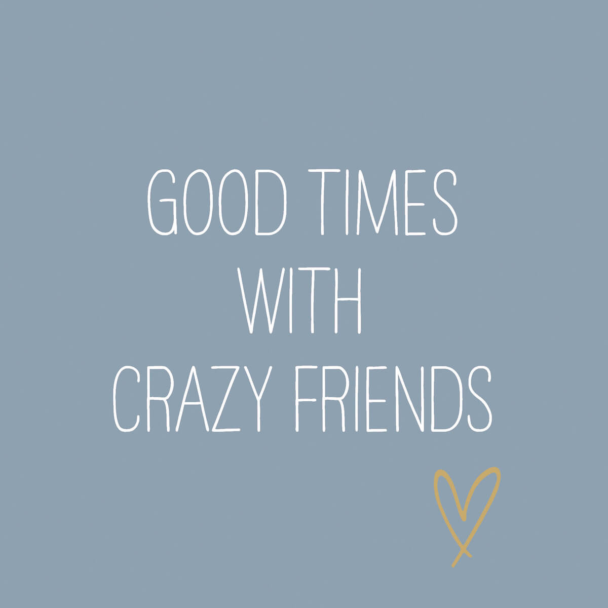 ppd Crazy Friends blue Lunch-Servietten 33x33 cm