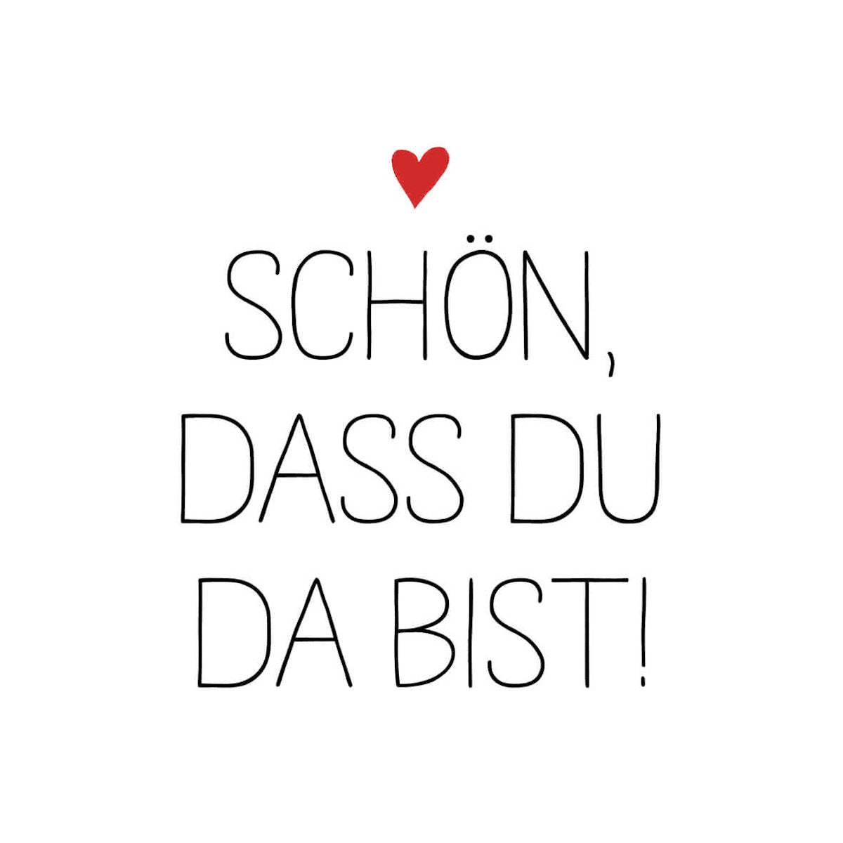 ppd Du bist da Lunch-Servietten 33x33 cm