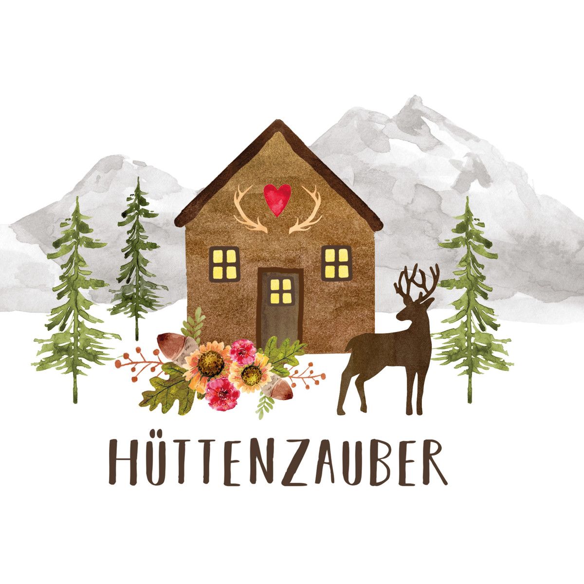 ppd Hüttenzauber Lunch-Servietten 33x33 cm