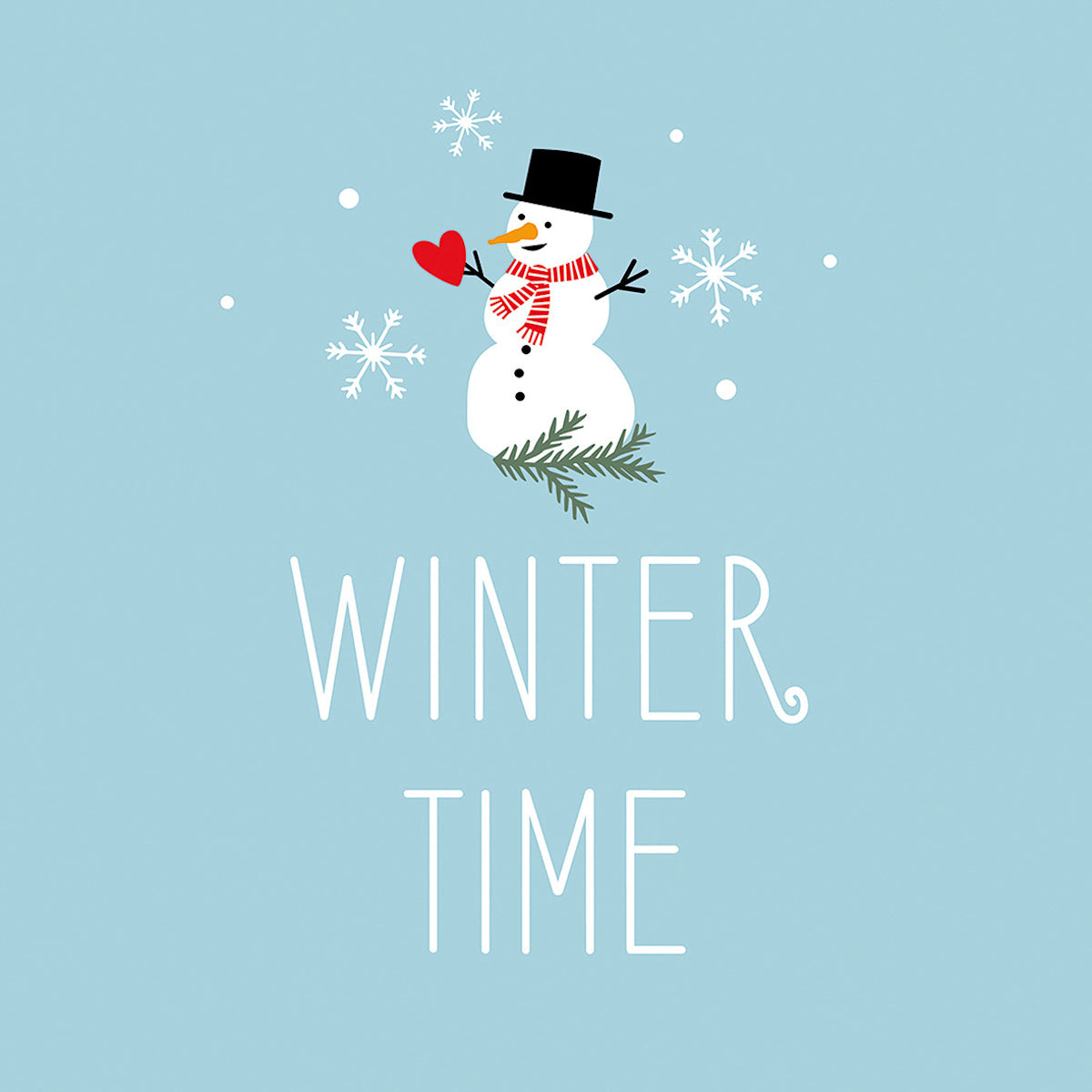 ppd Winter Time Cocktail-Servietten 25x25 cm