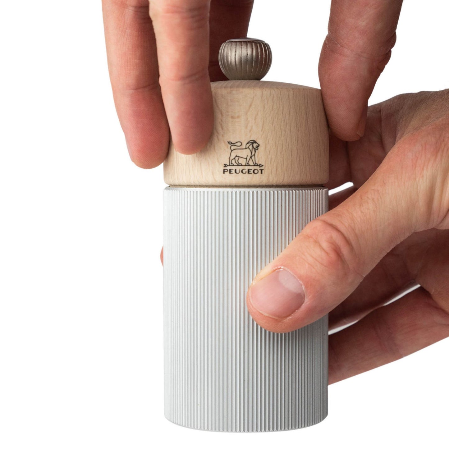 Peugeot Line Pfeffermühle Aluminium/Natur 12 cm
