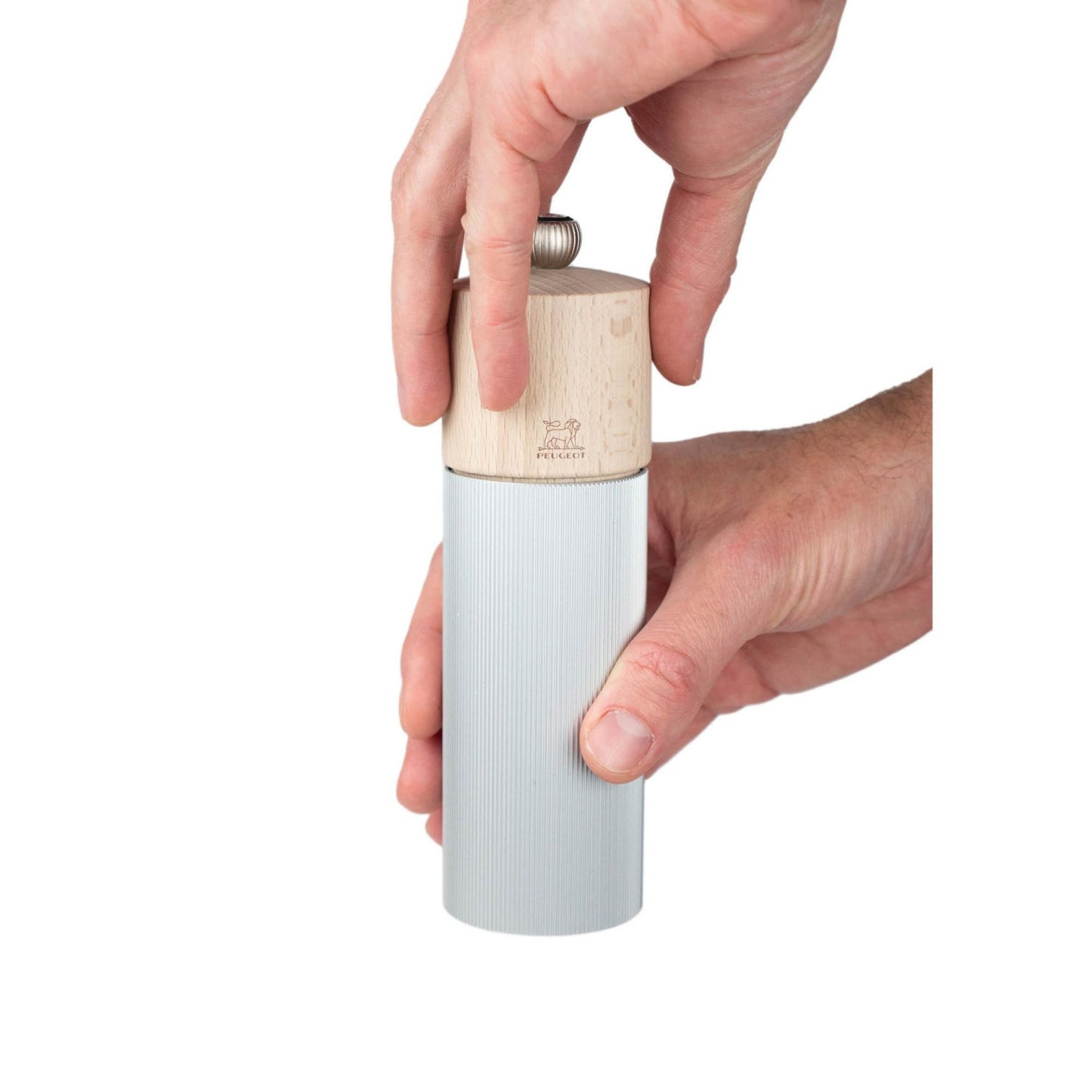 Peugeot Line Pfeffermühle Aluminium/Natur 18 cm