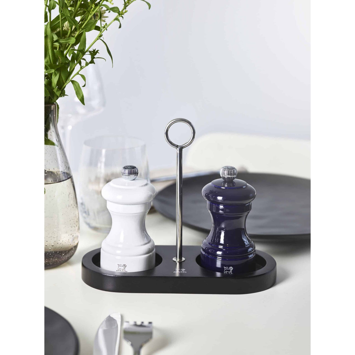 Peugeot Linéa Menage mit Griff für Pfeffer- und Salzmühlen mattschwarz