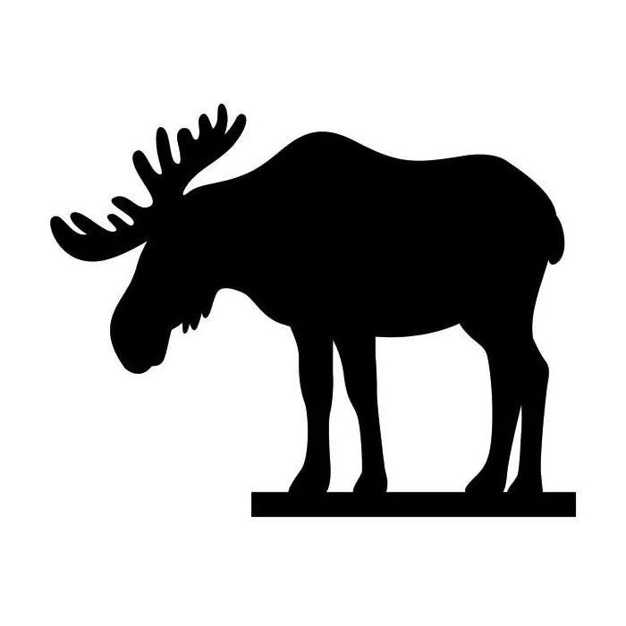 side by side Design Silhouette Elch für Keksschale