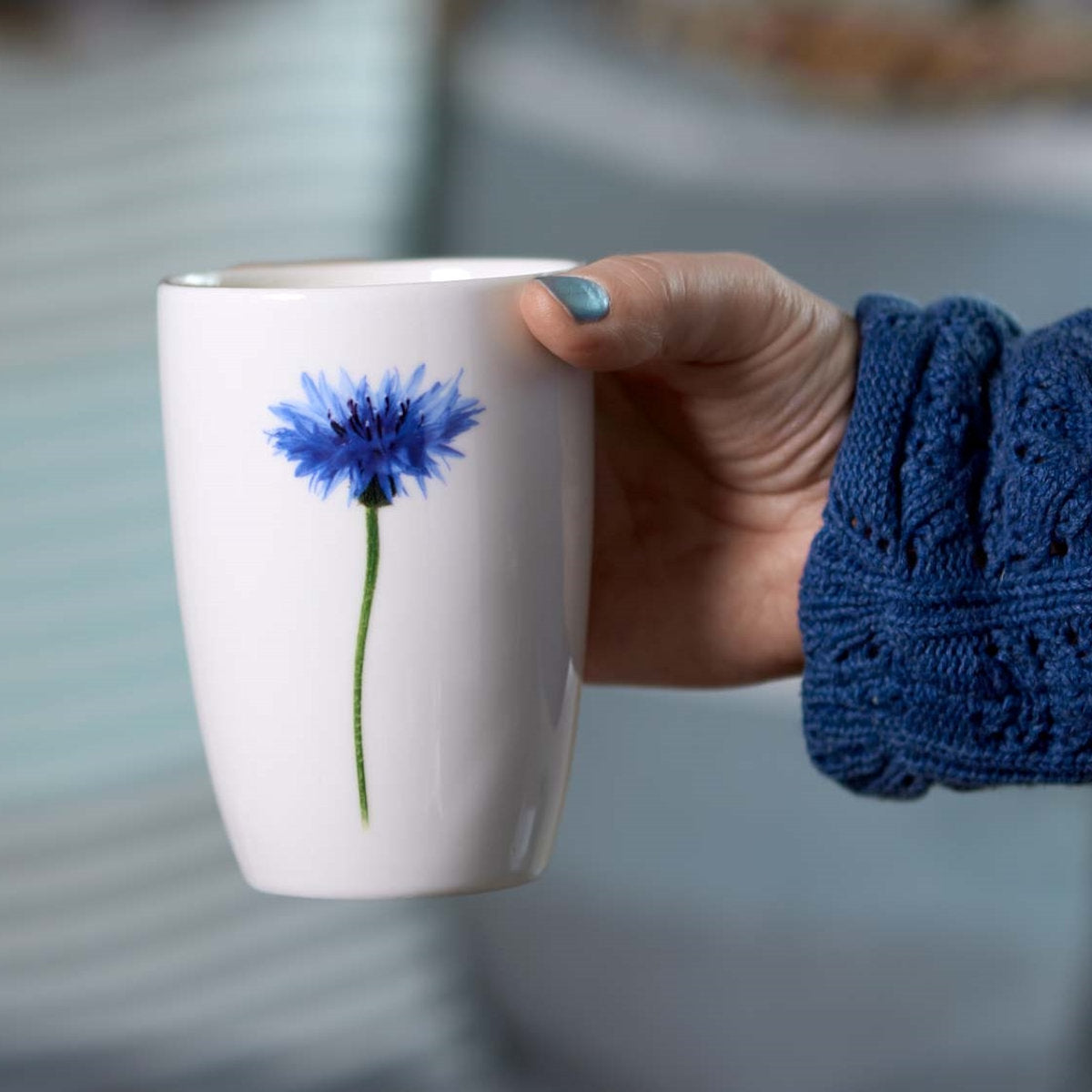 Simply Flowers Becher Kornblume - groß