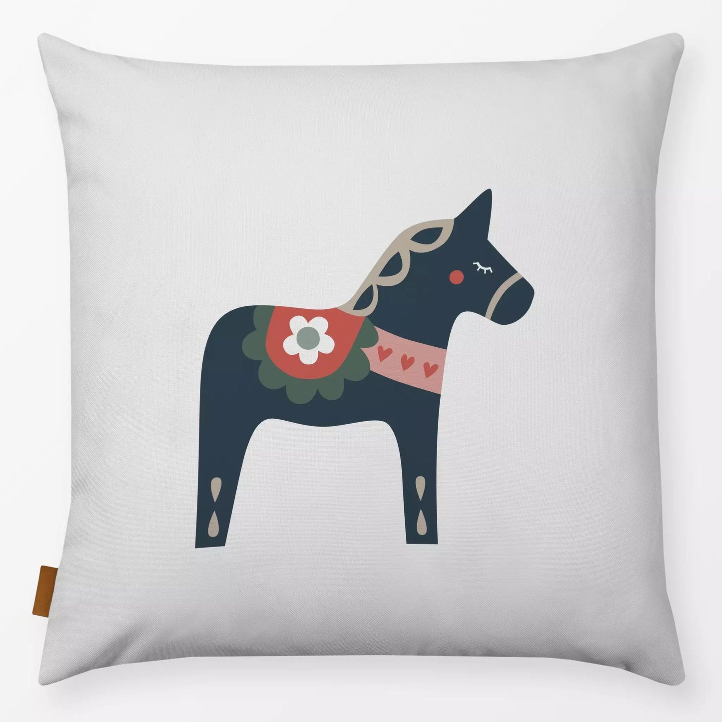 Textilwerk Kissen 40x40 cm Dalapferd Blau