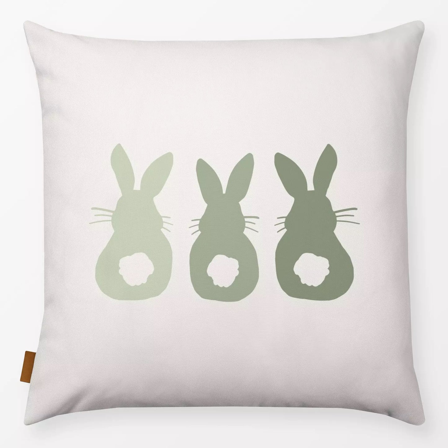 Textilwerk Kissen 40x40 cm Hasen Trio