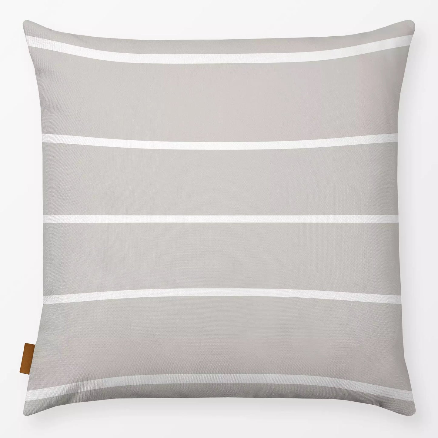 Textilwerk Kissen 40x40 cm Sommerstreifen quer beige