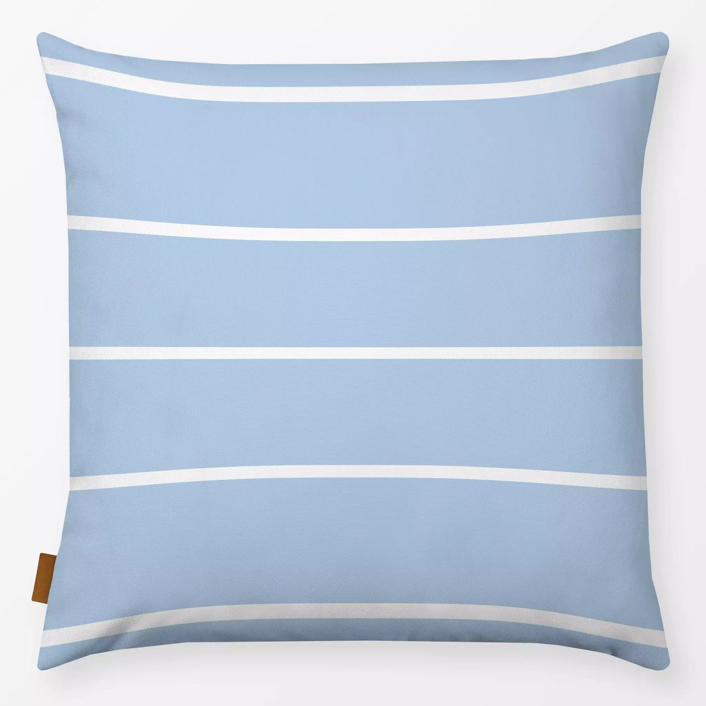 Textilwerk Kissen 40x40 cm Sommerstreifen quer hellblau