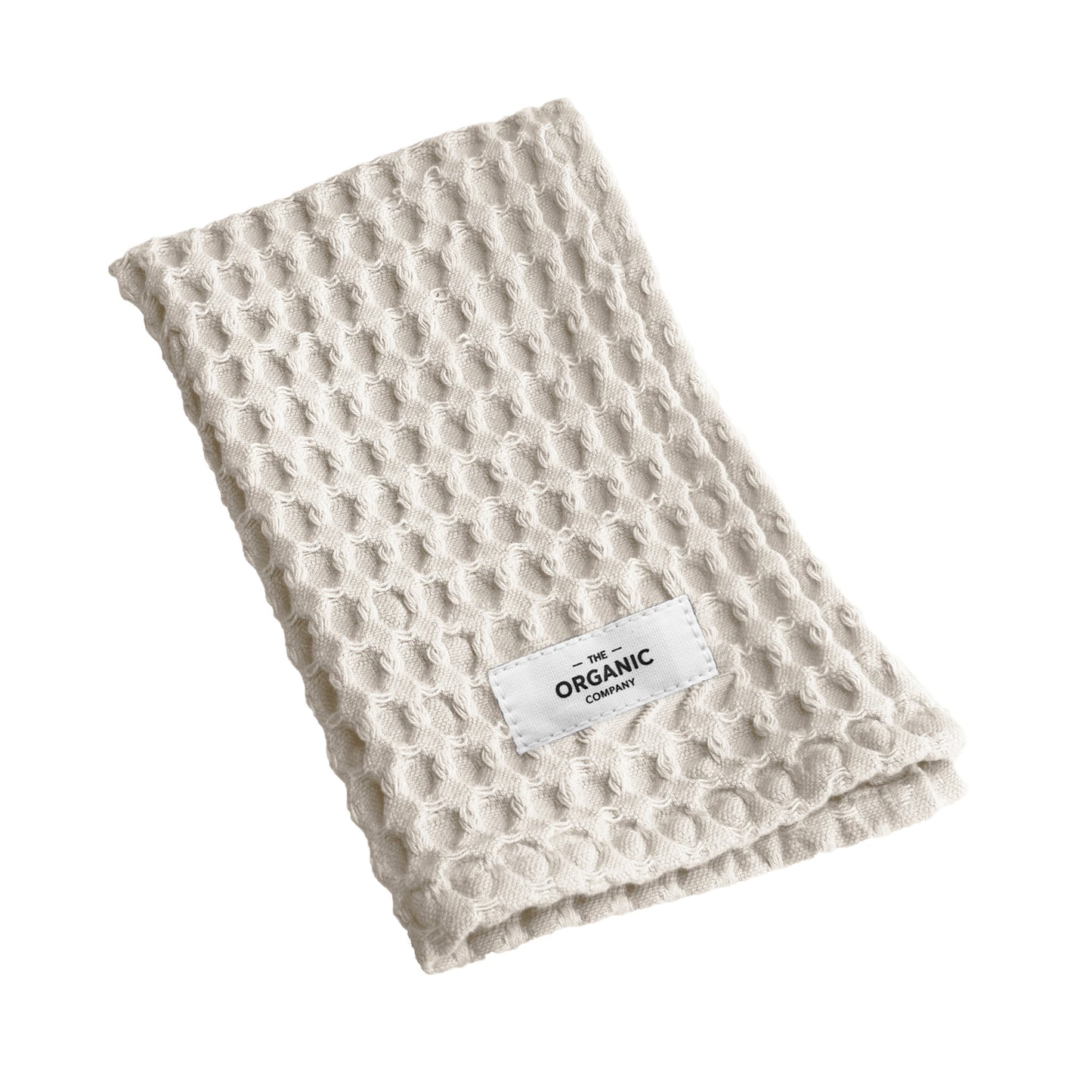 The Organic Company Big Waffle Waschlappen stone