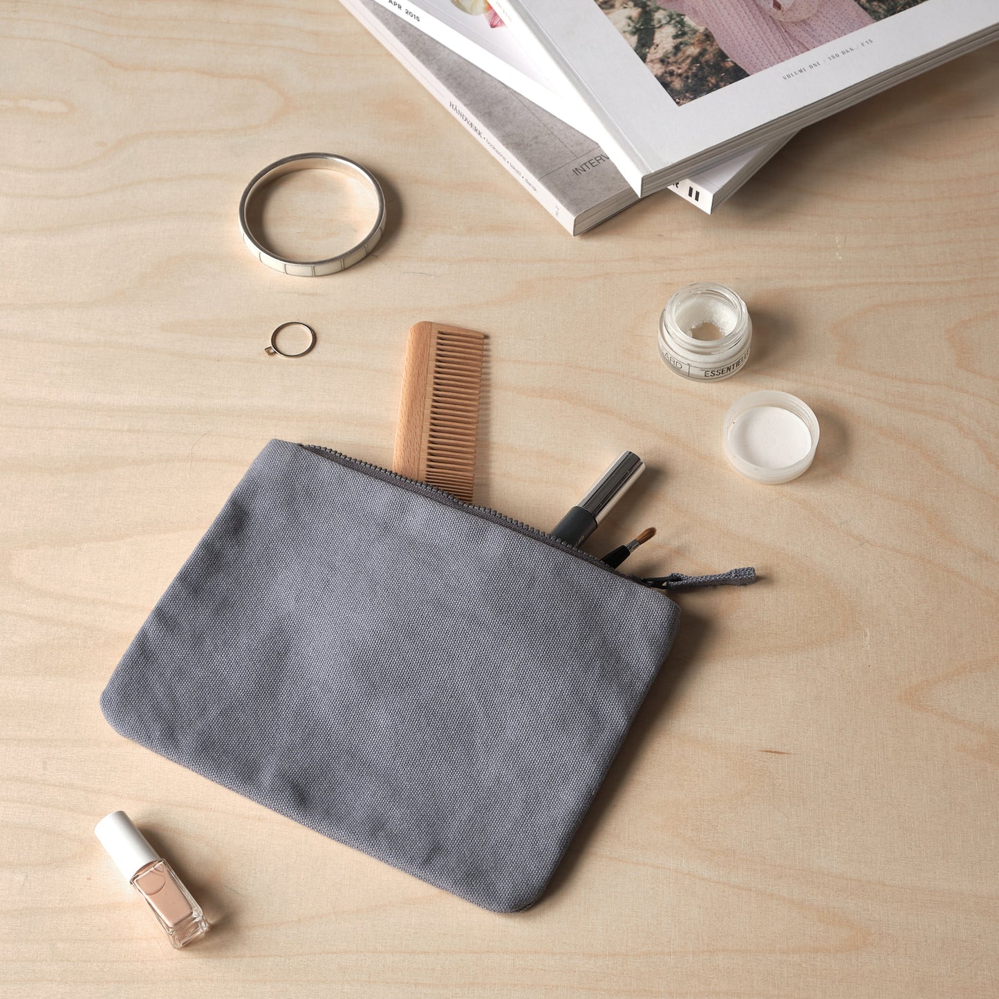 The Organic Company Large Purse Hayao - grey blue