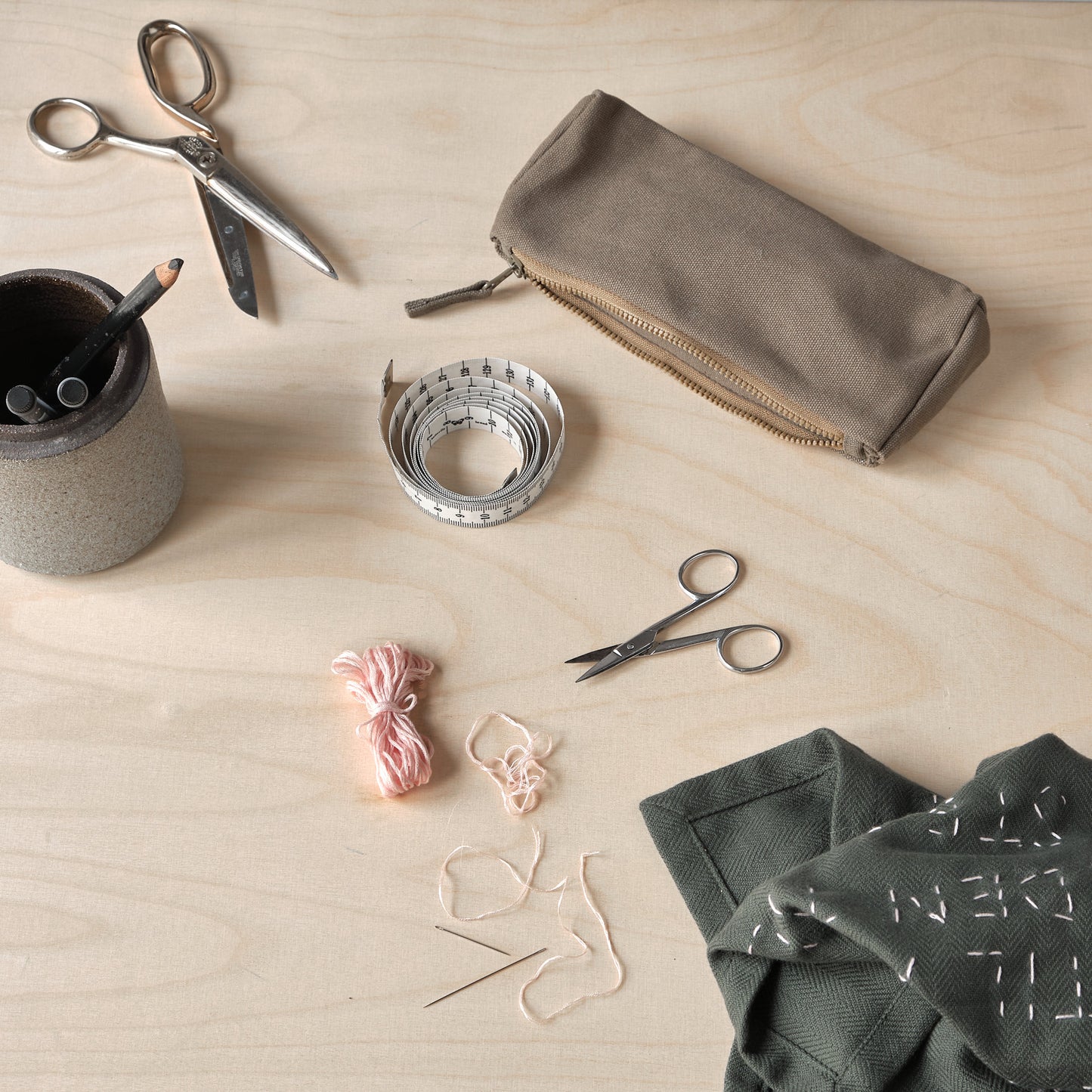 The Organic Company Pencil Case Murakami - clay