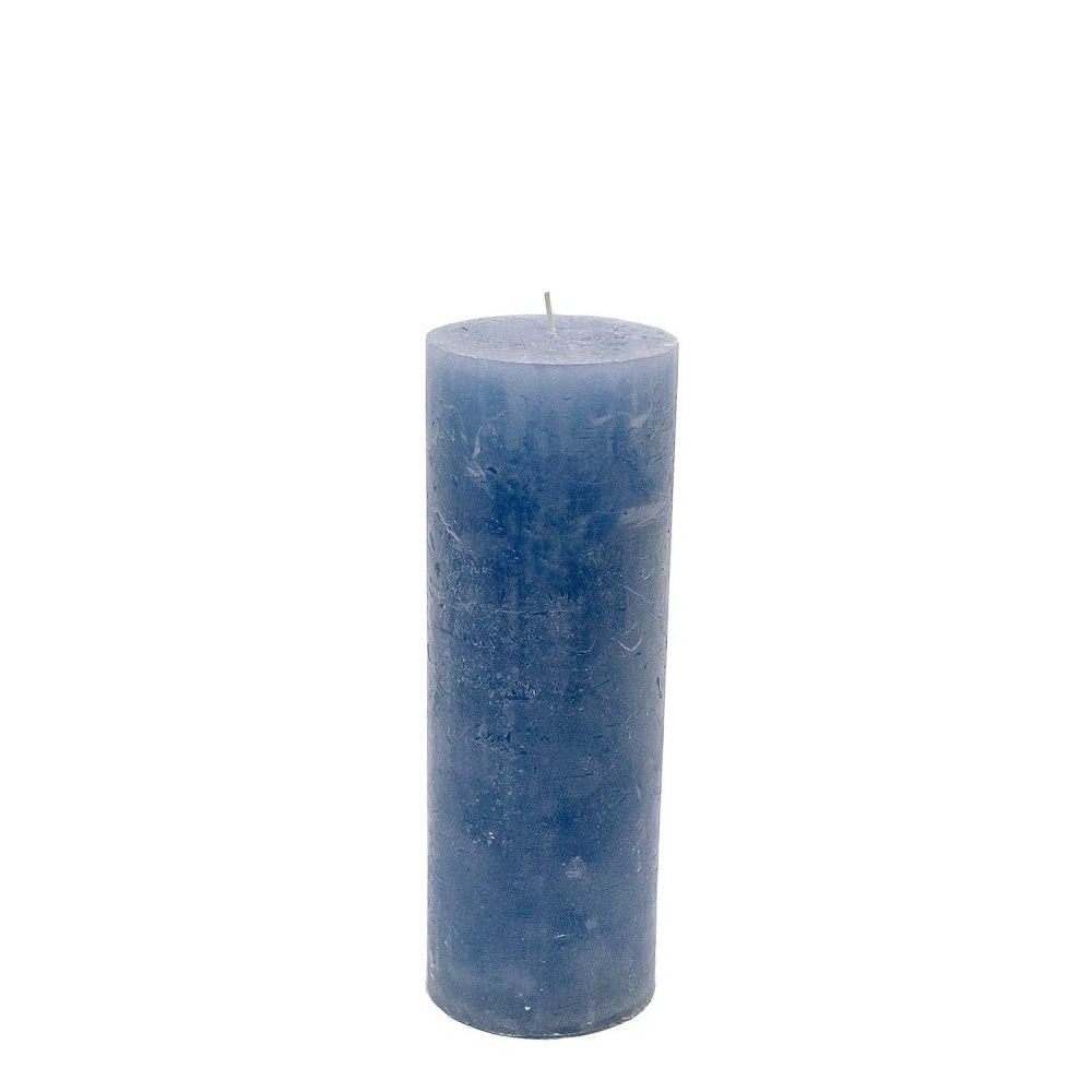 Branded by Rustik Kerze dark blue 7x20 cm