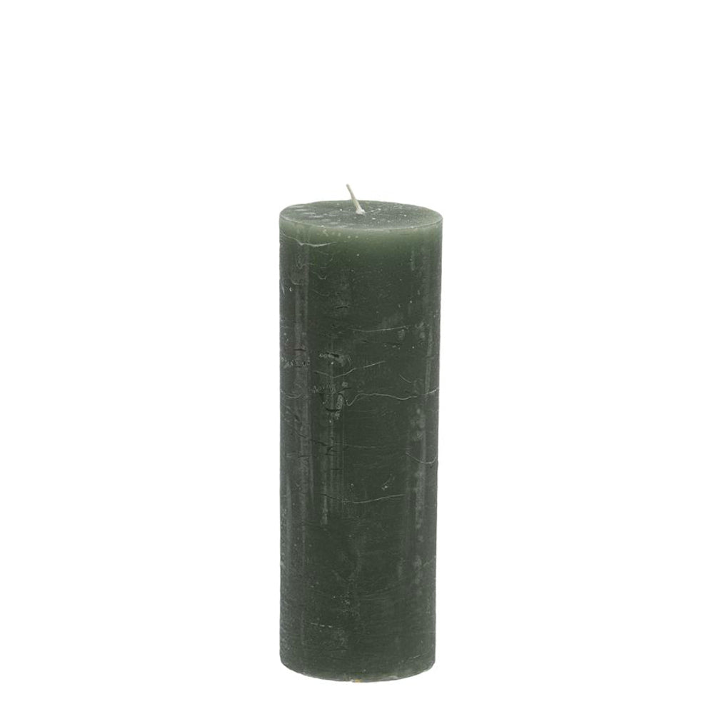 Branded by Rustik Kerze hunter green 7x20 cm