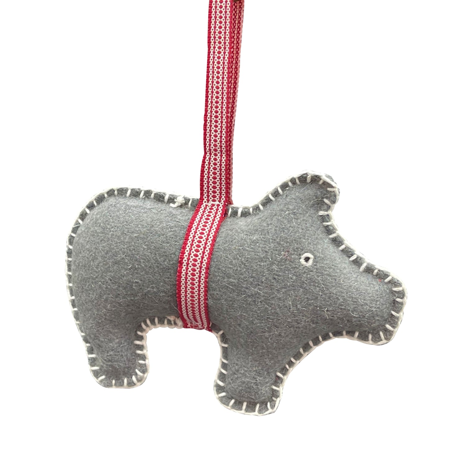 Danishville Anhänger Ferkel aus Filz grau