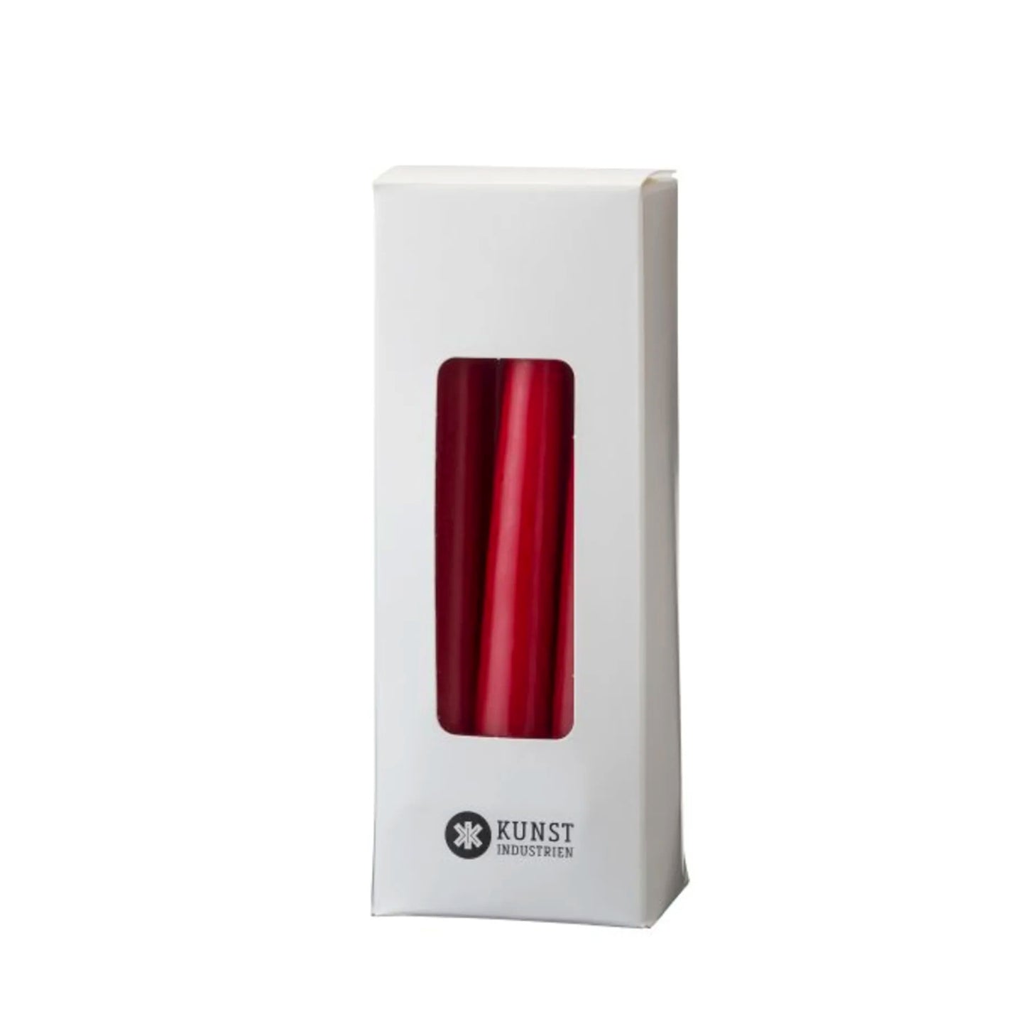 Kunstindustrien Kerzen klein dunkelrot 120×13 mm in Box