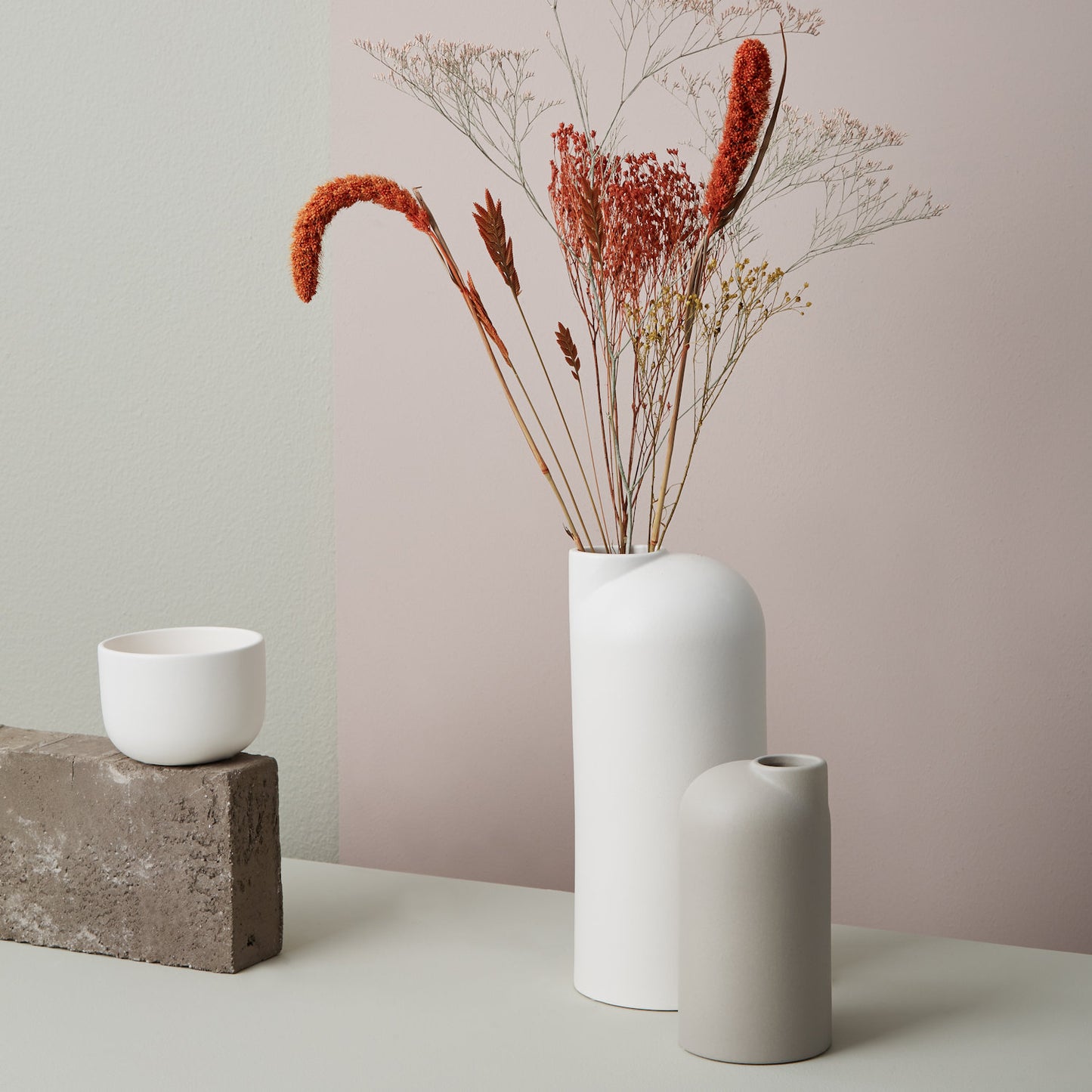 Lübech OOhhx Anna Karaffe klein mit Sandfinish weiß