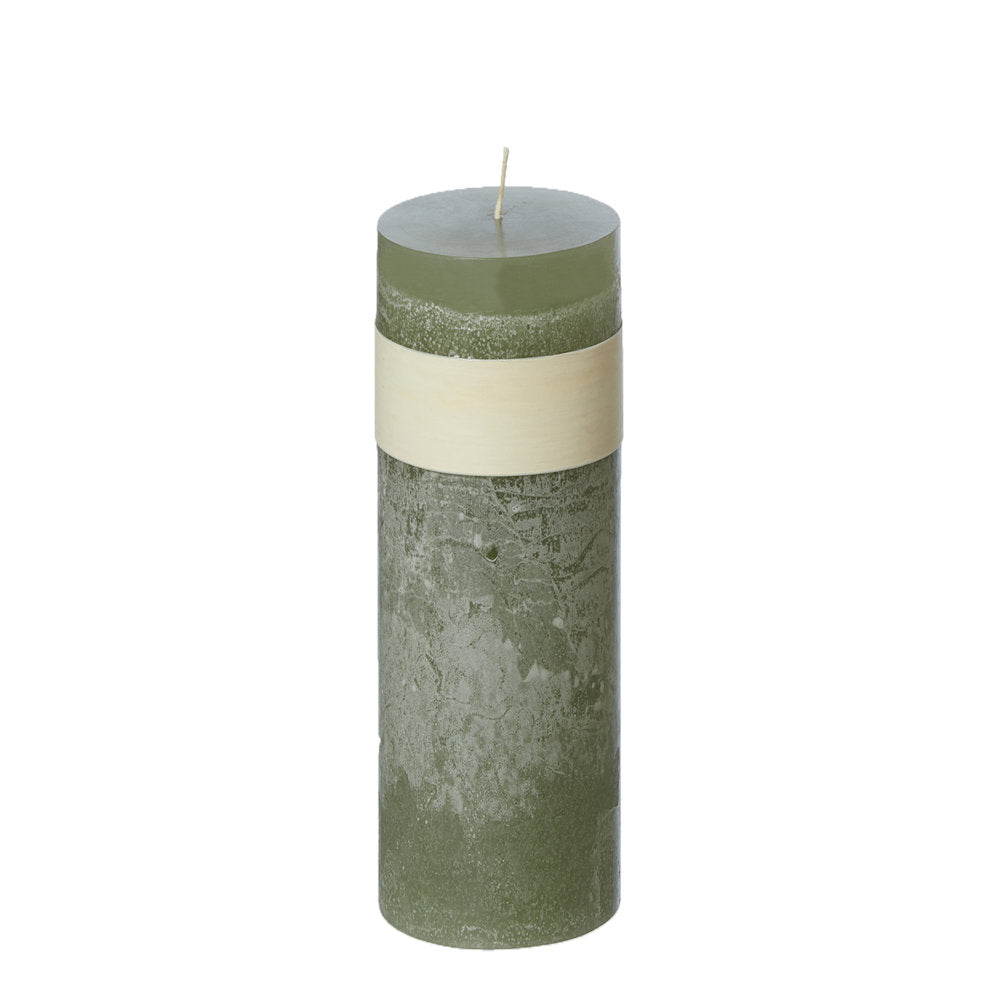 Timber® Stumpenkerze sage 5x20 cm