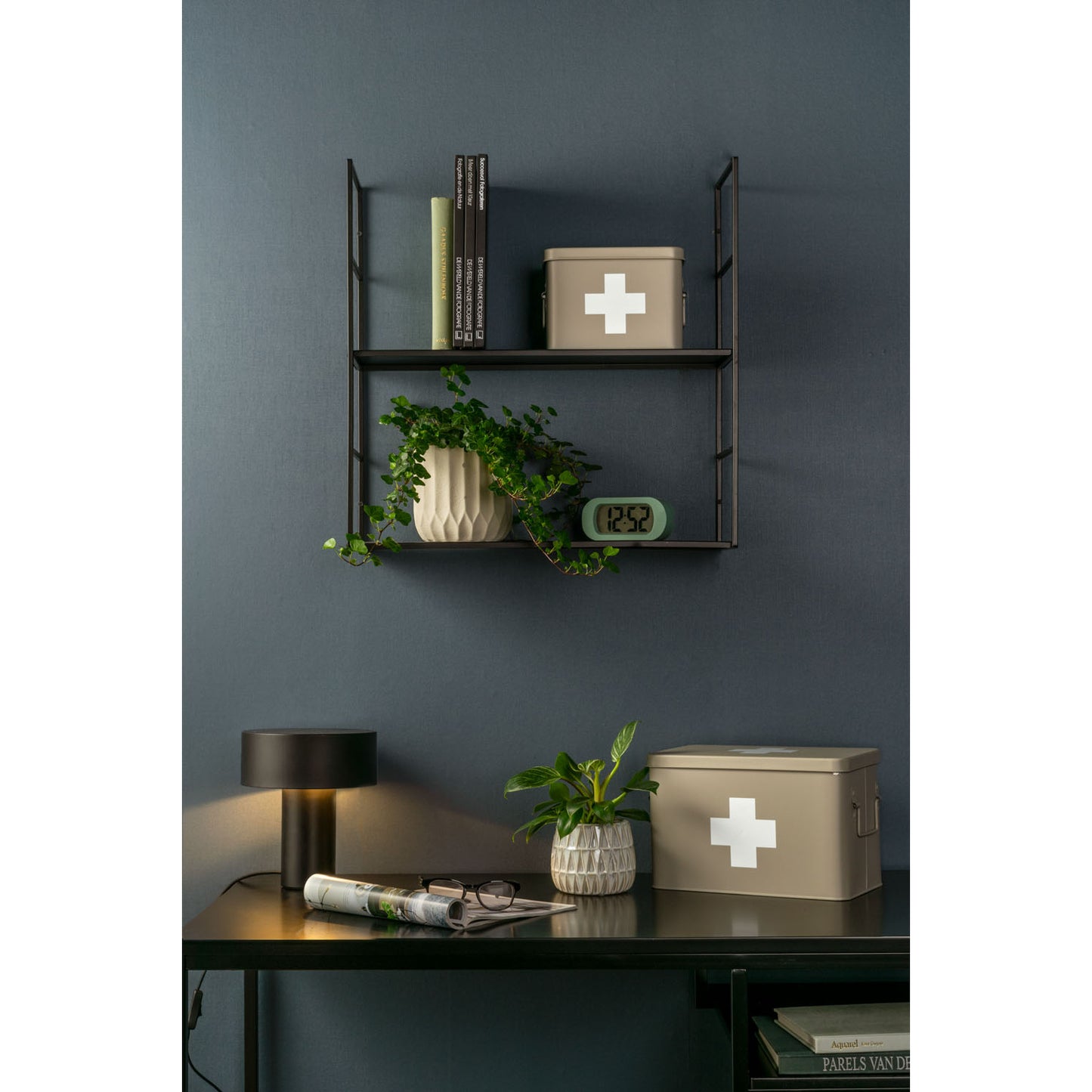 Present Time Medizinbox large warmgrau