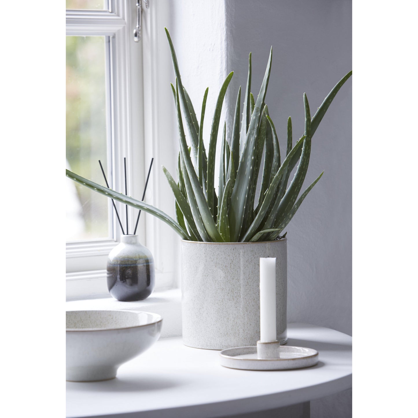 Wikholm Form Isabell Kerzenhalter Ø 14 cm offwhite