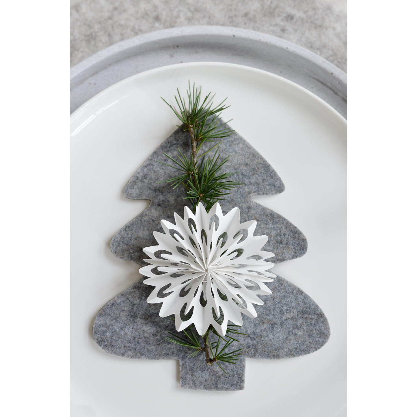 Delight Department Serviettenhalter Filzbaum grau