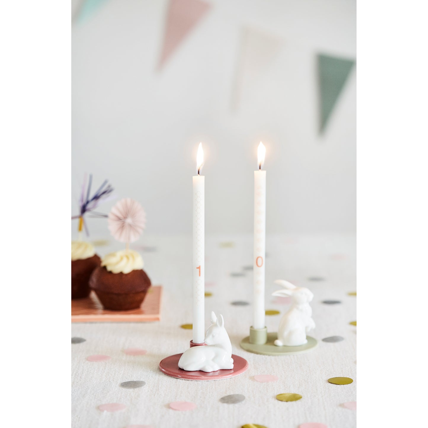 Dottir Nordic Design Kerzenhalter Sweet Stories Hase sage