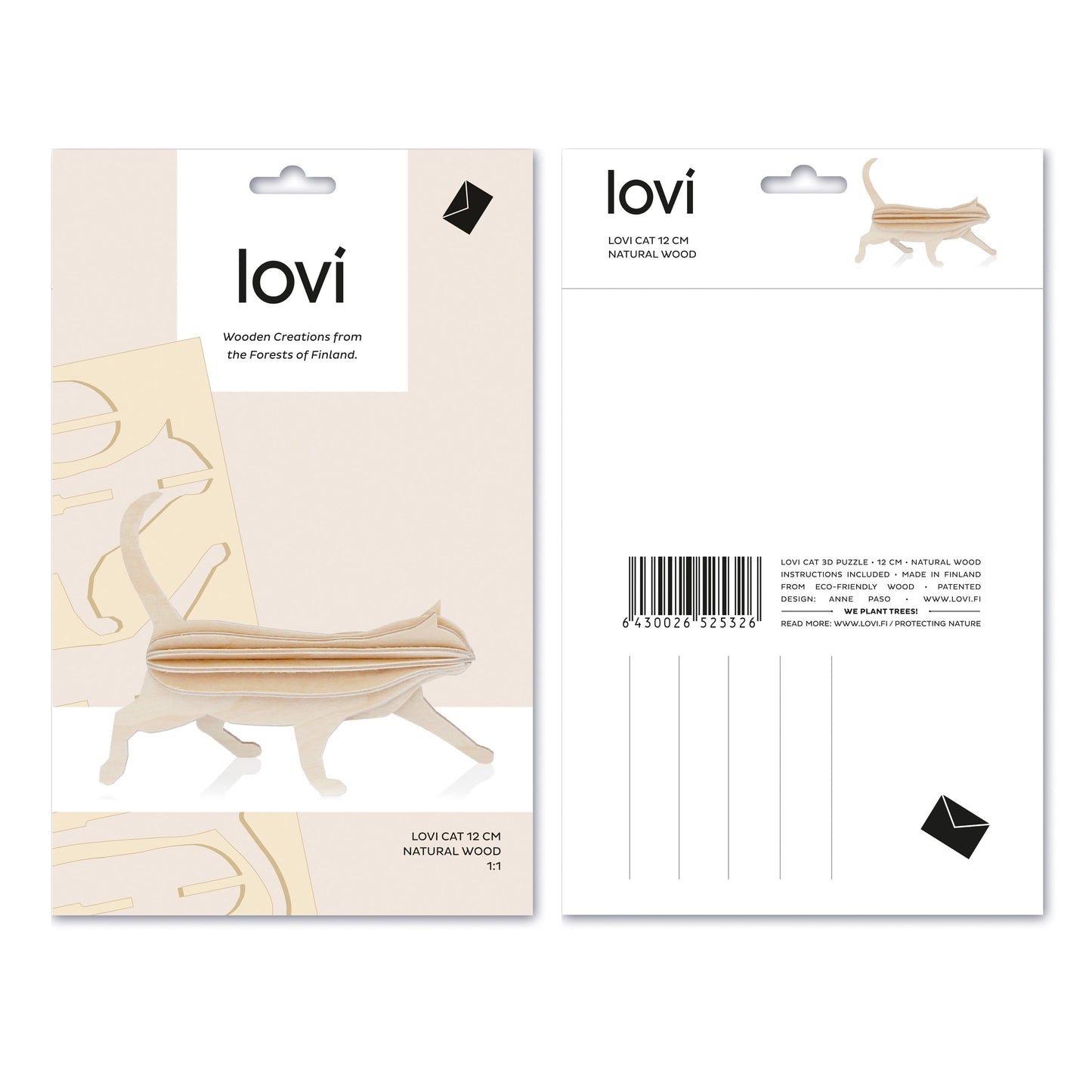 Lovi Katze Design Dekofigur Birke