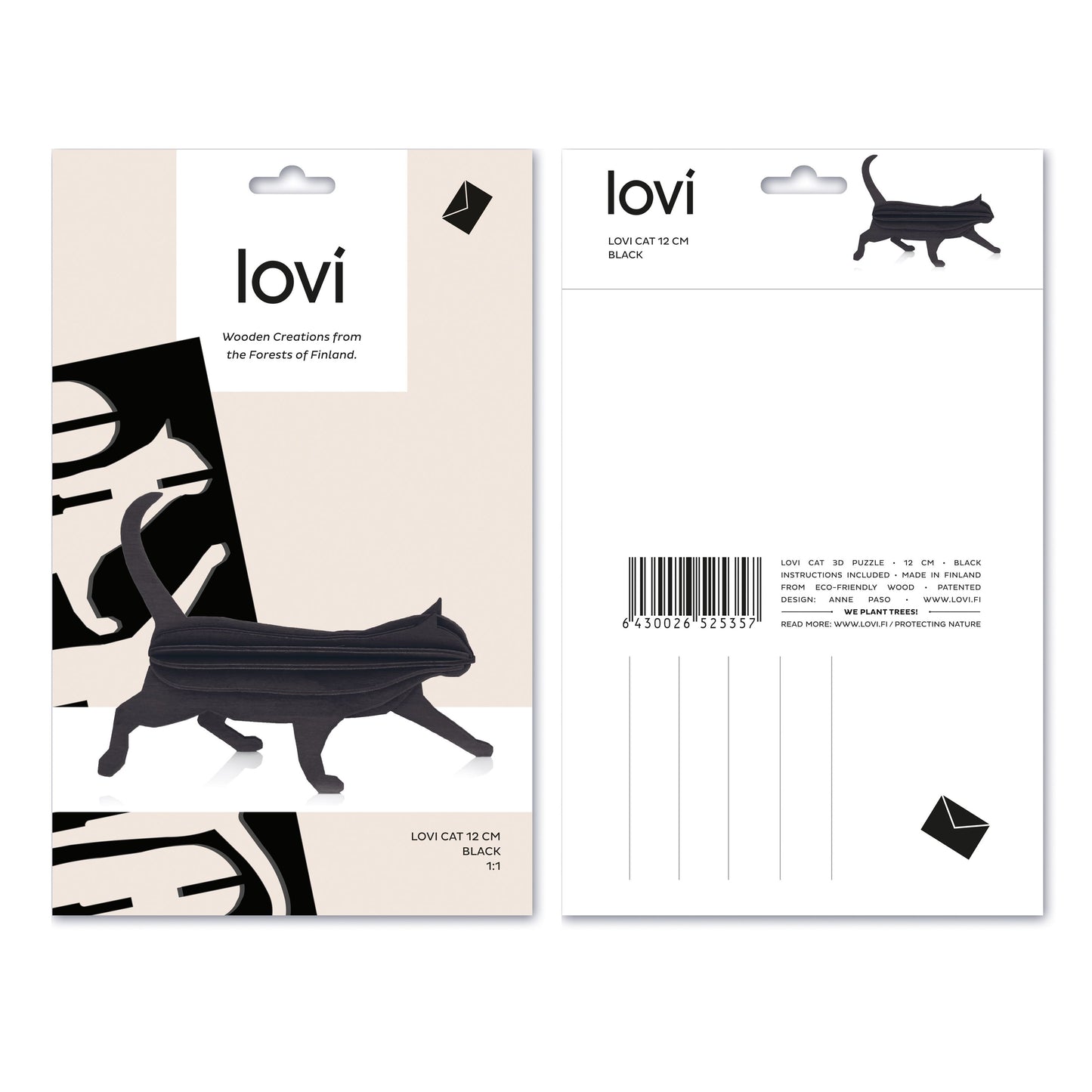 Lovi Katze Design Dekofigur Birke