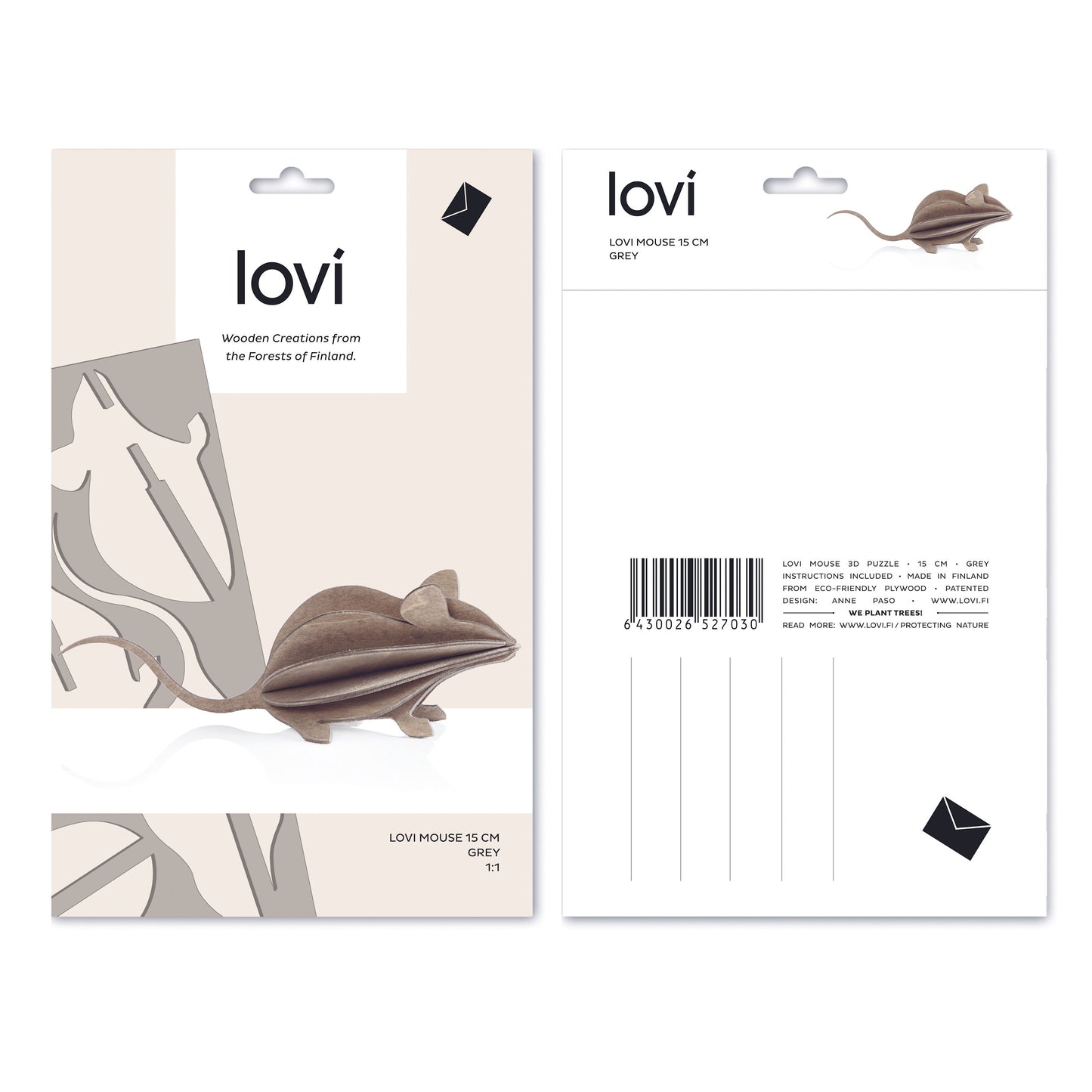 Lovi Maus Design Dekofigur Birke