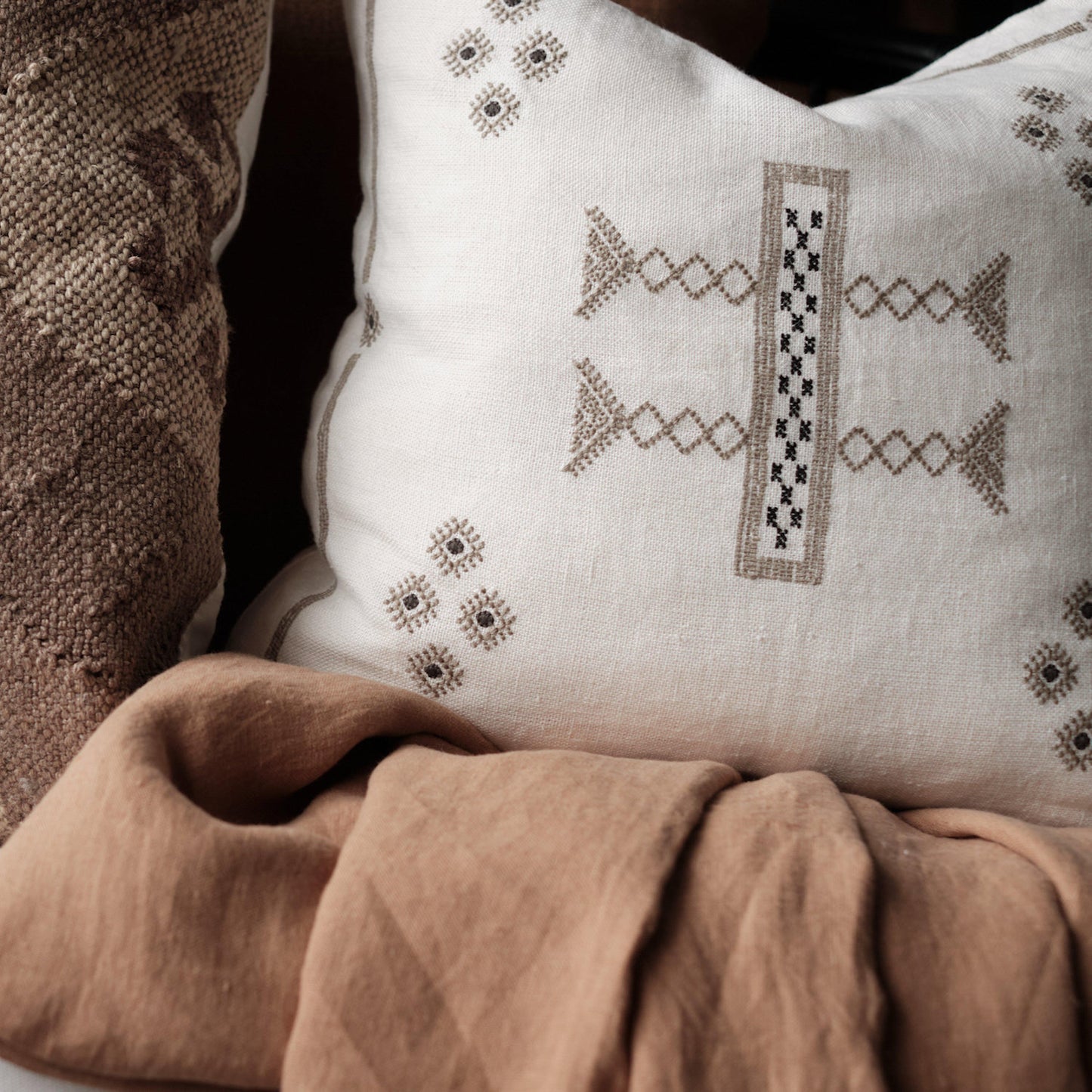 Wikholm Form Sora Kissenbezug aus Leinen weiß