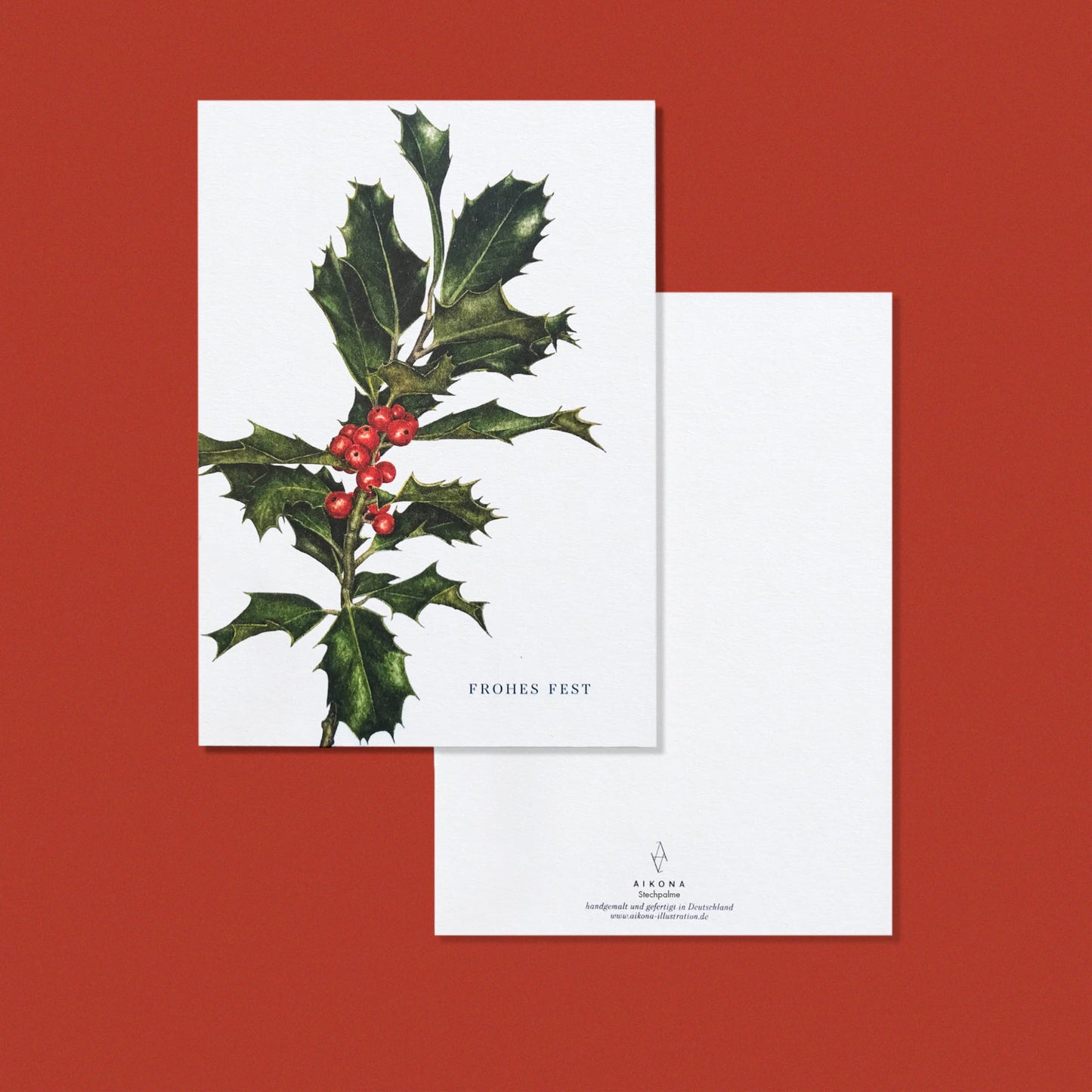 Aikona Illustration Grußkarte Ilex