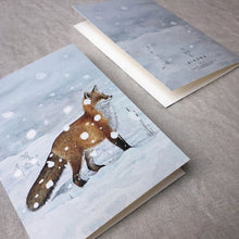 Lade das Bild in den Galerie-Viewer, Aikona Illustration Klappkarte Fuchs
