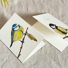 Lade das Bild in den Galerie-Viewer, Aikona Illustration Klappkarte Meisen
