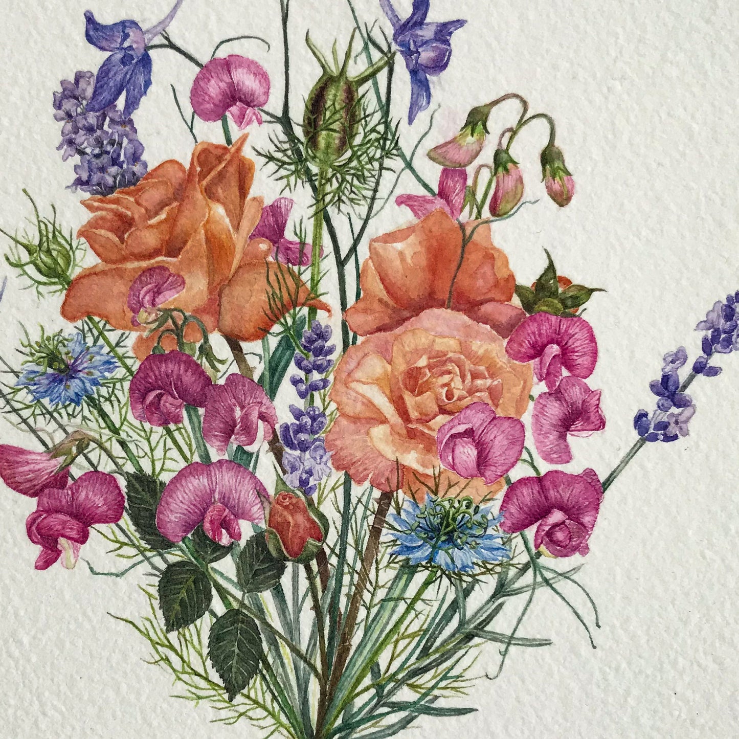 Aikona Illustration Klappkarte Von Herzen