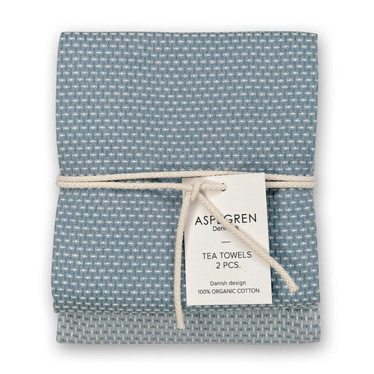 Aspegren Denmark Geschirrtuch Gastro jeansblau 2er-Set 50x70 cm