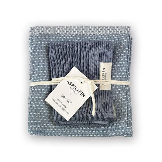 Aspegren Denmark Geschirrtuch Set Blue Moonlight
