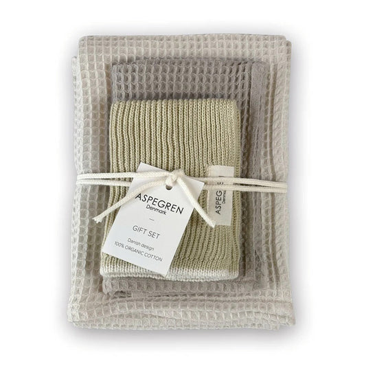 Aspegren Denmark Geschirrtuch-Set Lemon Grass