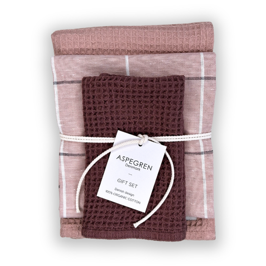 Aspegren Denmark Geschirrtuch Set Raspberry