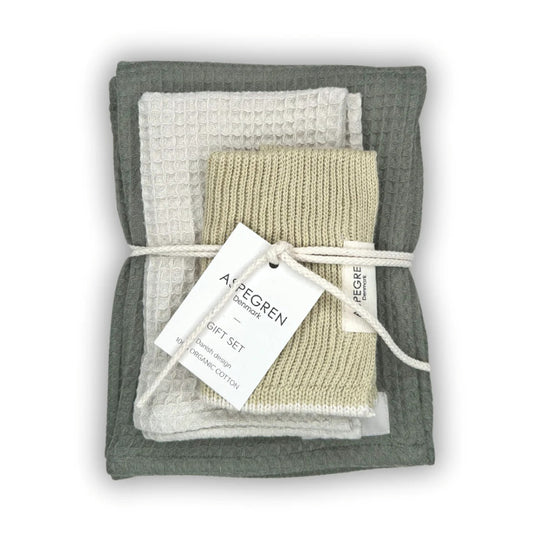 Aspegren Denmark Geschirrtuch-Set Wasabi