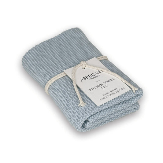 Aspegren Denmark Küchentuch gestrickt skyblue 40x50 cm