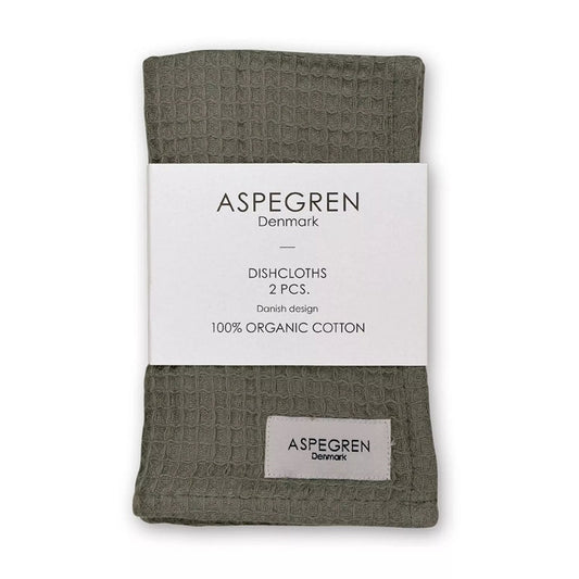 Aspegren Denmark Spültuch North oliv 2er-Set