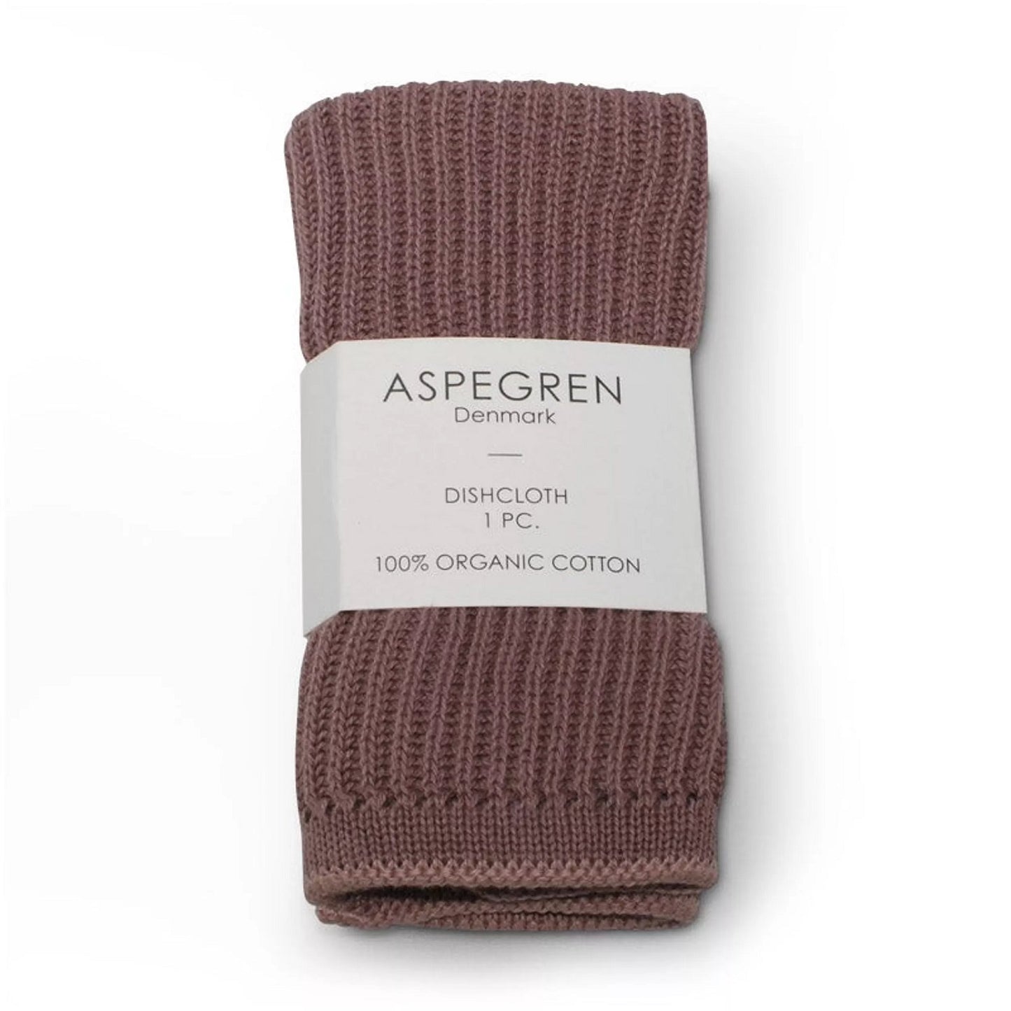 Aspegren Denmark Spültuch gestrickt beerenrot