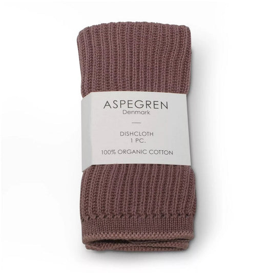 Aspegren Denmark Spültuch gestrickt beerenrot