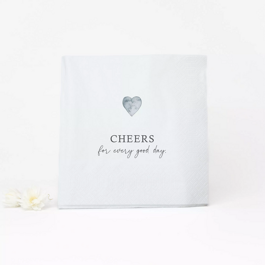 Bake Affair Cheers for every good day Cocktail-Servietten 25x25 cm