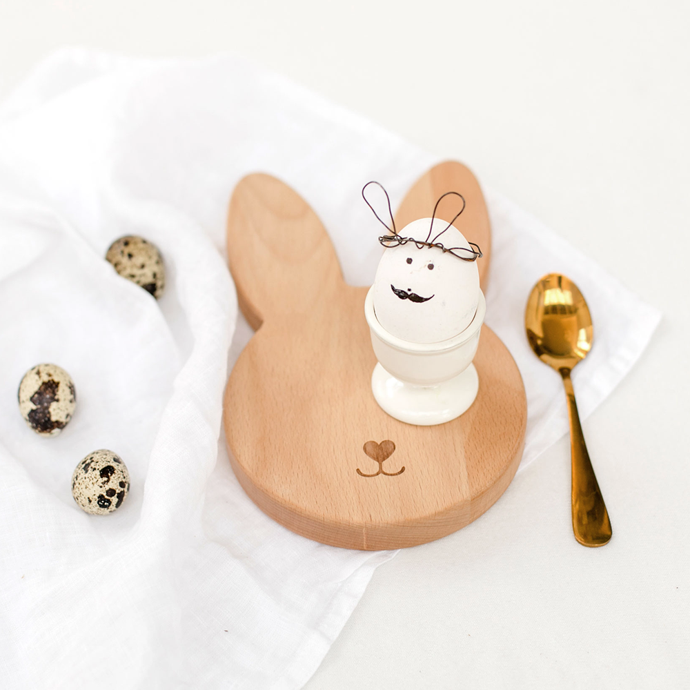 Bake Affair Holzbrettchen "kleiner Hase" Buchenholz